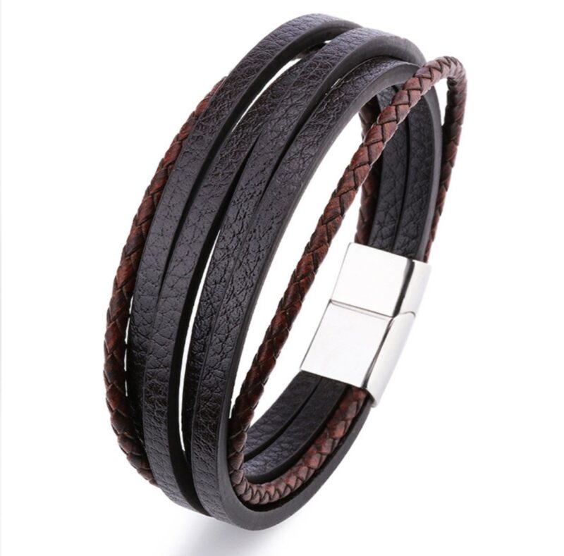 Handmade Leather Bracelet Brown